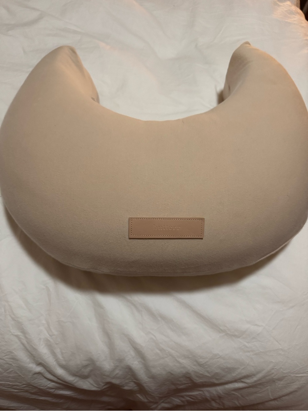 Butter Crescent Pillow - Beige